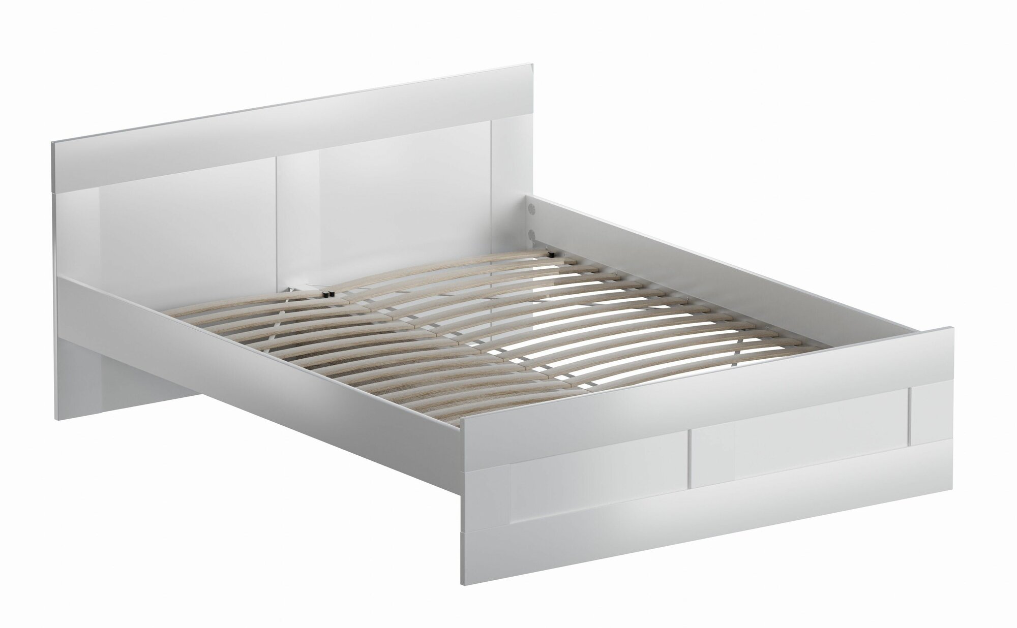 Кровать ГУД ЛАКК Сириус, двуспальная, 160х200 см, белая