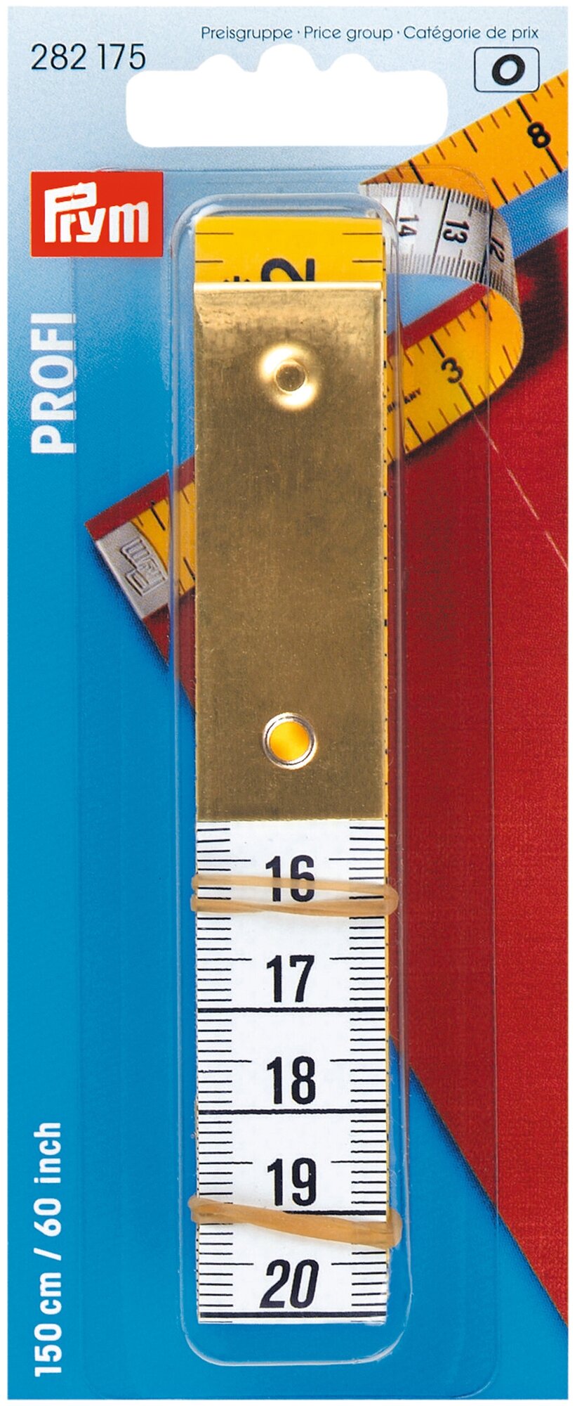 282175 Prym Измерительная лента Profi с метал. пластиной, 1,5м/60", в блистере - фото №2