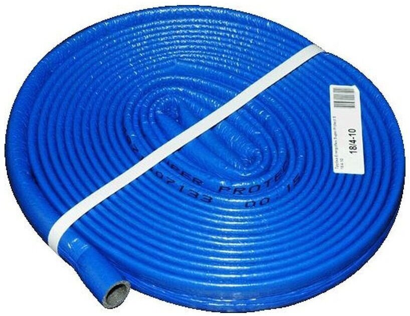 Теплоизоляция для труб Energoflex Super Protect синяя 18/4 11м (утеплитель для труб ф16, бухта 11м) - фотография № 1