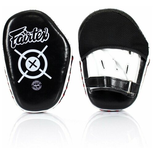 Лапы боксерские Fairtex Aero Focus FMV11 Black/White (One Size) лапы боксерские fairtex fmv9 загнутые one size