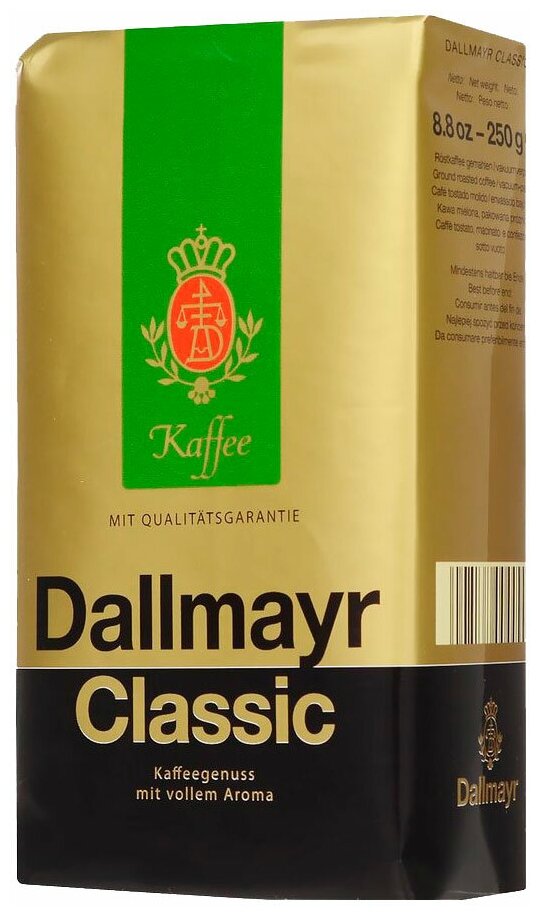 Кофе молотый Dallmayr Classic, 250 г, вакуумная упаковка - фотография № 1