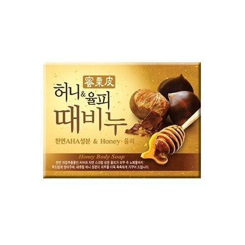 Купить Mukunghwa Soap Мыло-скраб мед и каштан, 100 гр Honey & Chestnut Scrub Soap 100гр