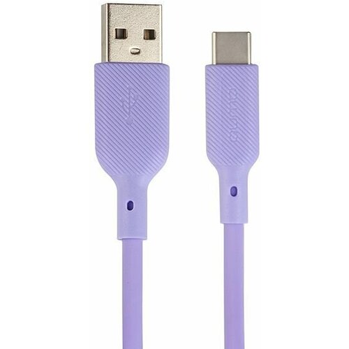 Зарядный кабель USB на Type-C, силиконовый, 1м, 3A, 18W