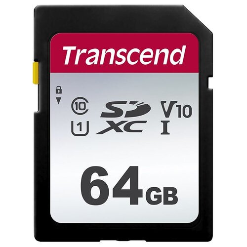 Карта памяти Transcend 64GB SDXC TS64GSDC300S rns 310 west навигация sd карта обновление по версия дорожной карты европейская бесплатная противотуманная пленка