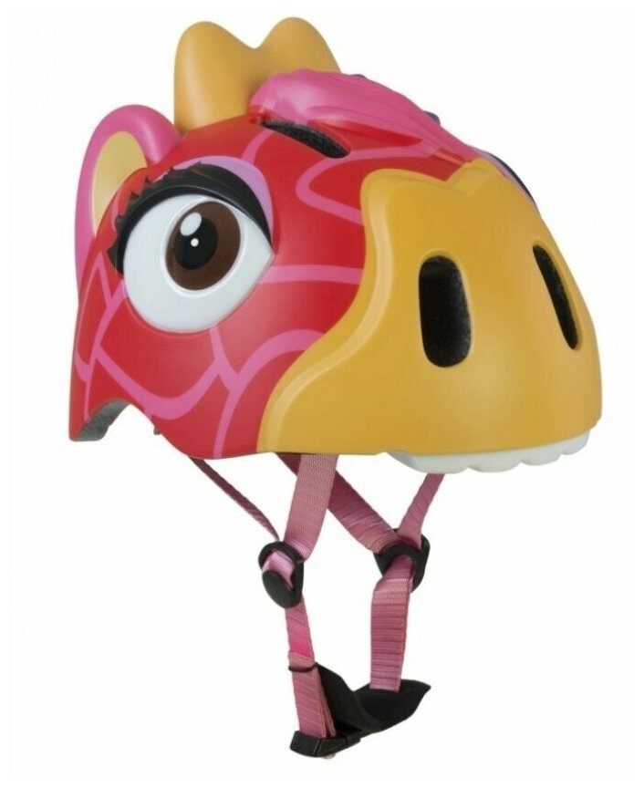 Шлем - Crazy Safety - размер S-M (49-55 см) - Red Giraffe/красный жираф - защитный - велосипедный - велошлем – детский