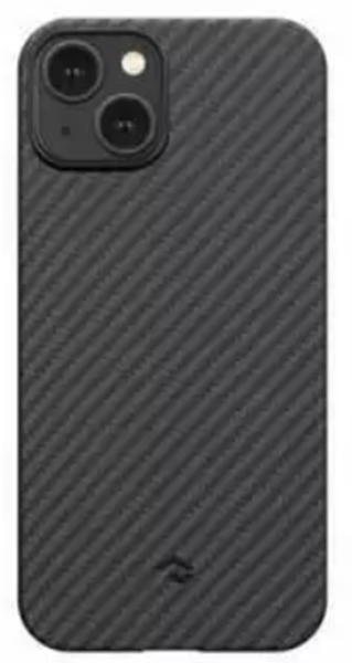 Чехол-крышка Pitaka для iPhone 14 Plus, кевлар, черно-серый - фото №12