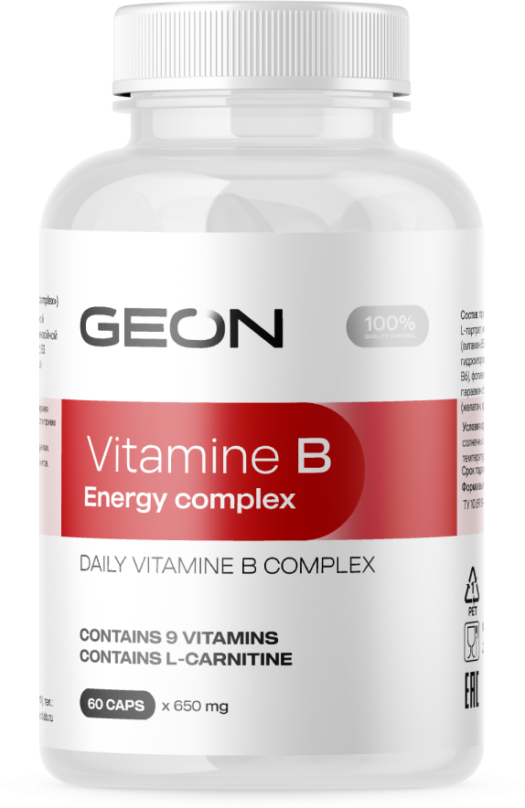 GEON Vitamin B Energy Complex (60 капсул)