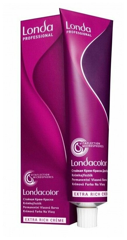 Londa Professional Стойкая крем-краска Londacolor Creme Extra Rich, 9/60 очень светлый блонд фиолетово-натуральный, 60 мл