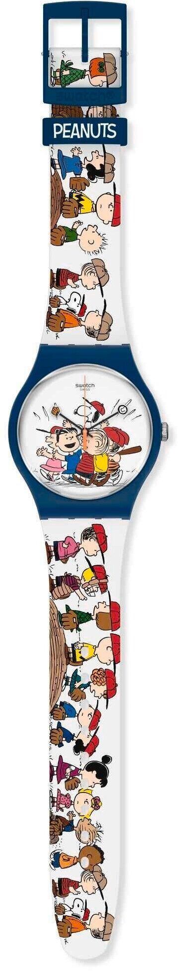 Наручные часы swatch, черный, синий