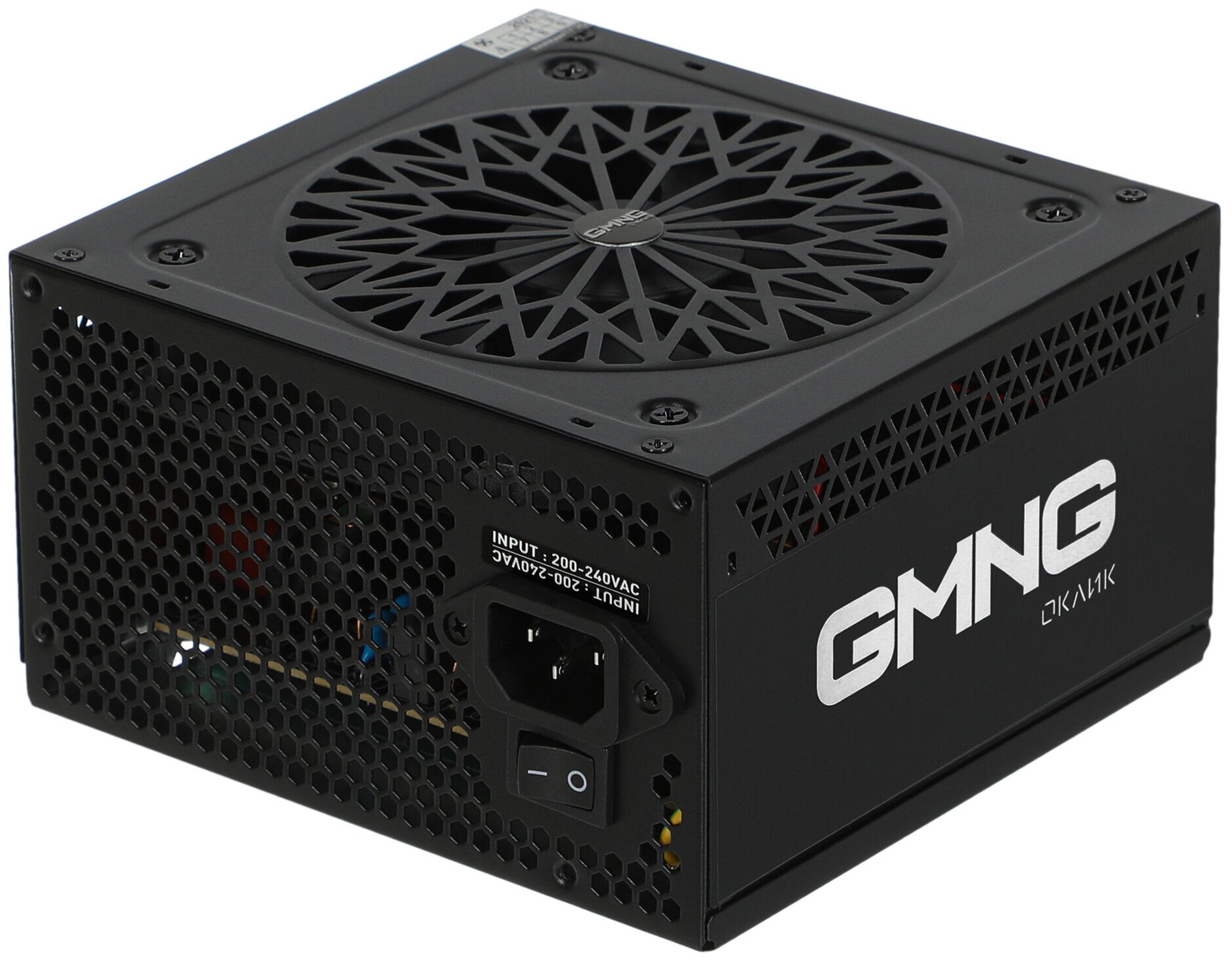 Блок питания Оклик ATX 600W Gmng Psu-600w-80+ 80 Plus White (24+4+4pin) Apfc 120mm fan 6xSATA RTL Ps .