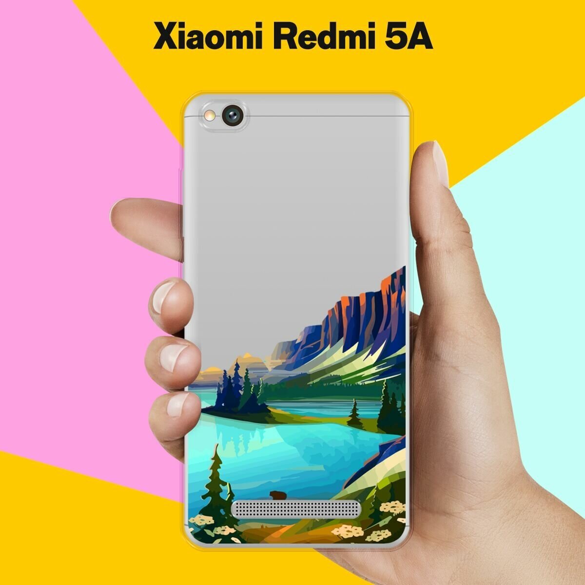 Силиконовый чехол на Xiaomi Redmi 5A Озеро и горы / для Сяоми Редми 5А