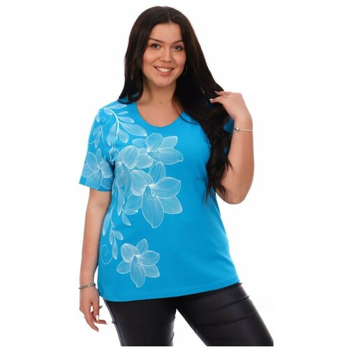 фото Футболка размер 60, голубой liketeks