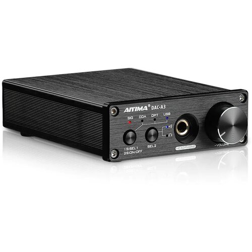 ЦАП с усилителем для наушников (предусилителем) AIYIMA DAC-A3 + блок питания