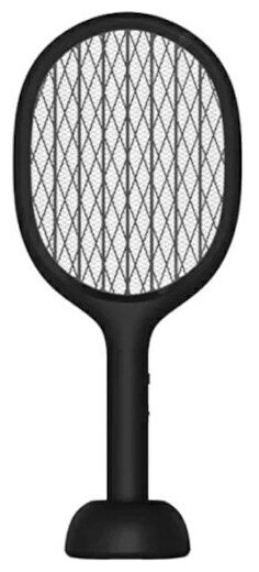 Электрическая мухобойка Solove Electric Mosquito Swatter P1 RU Чёрная с режимом электрической ловушки и поддержкой зарядки через подставку