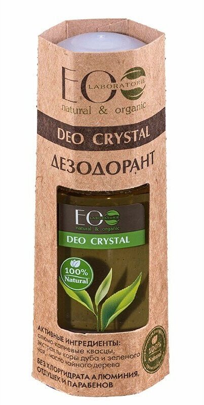 Дезодорант для тела Кора дуба и зелёный чай Deo crystal EO laboratorie 50 мл