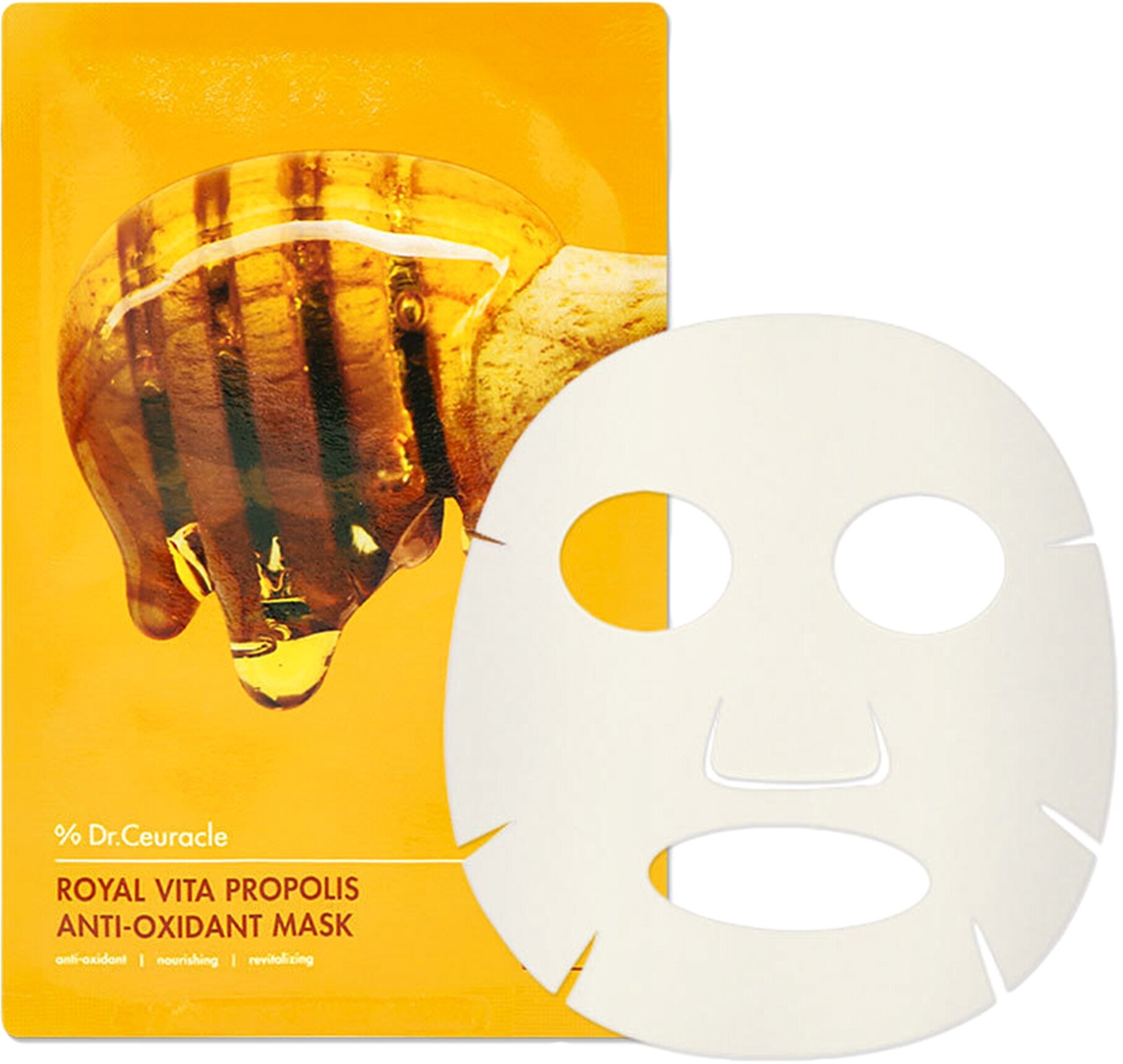 Dr.Ceuracle Питательная тканевая маска для лица с антиоксидантами Royal Vita Propolis Antioxidant Mask 1 шт