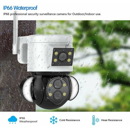 Камера видеонаблюдения уличная беспроводная поворотная Wi-Fi IP 4 MP 850000₽