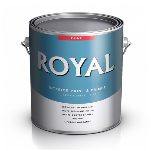 Американская интерьерная краска для стен Royal Interior Flat, 0,946, Ultra White, Ace Paint