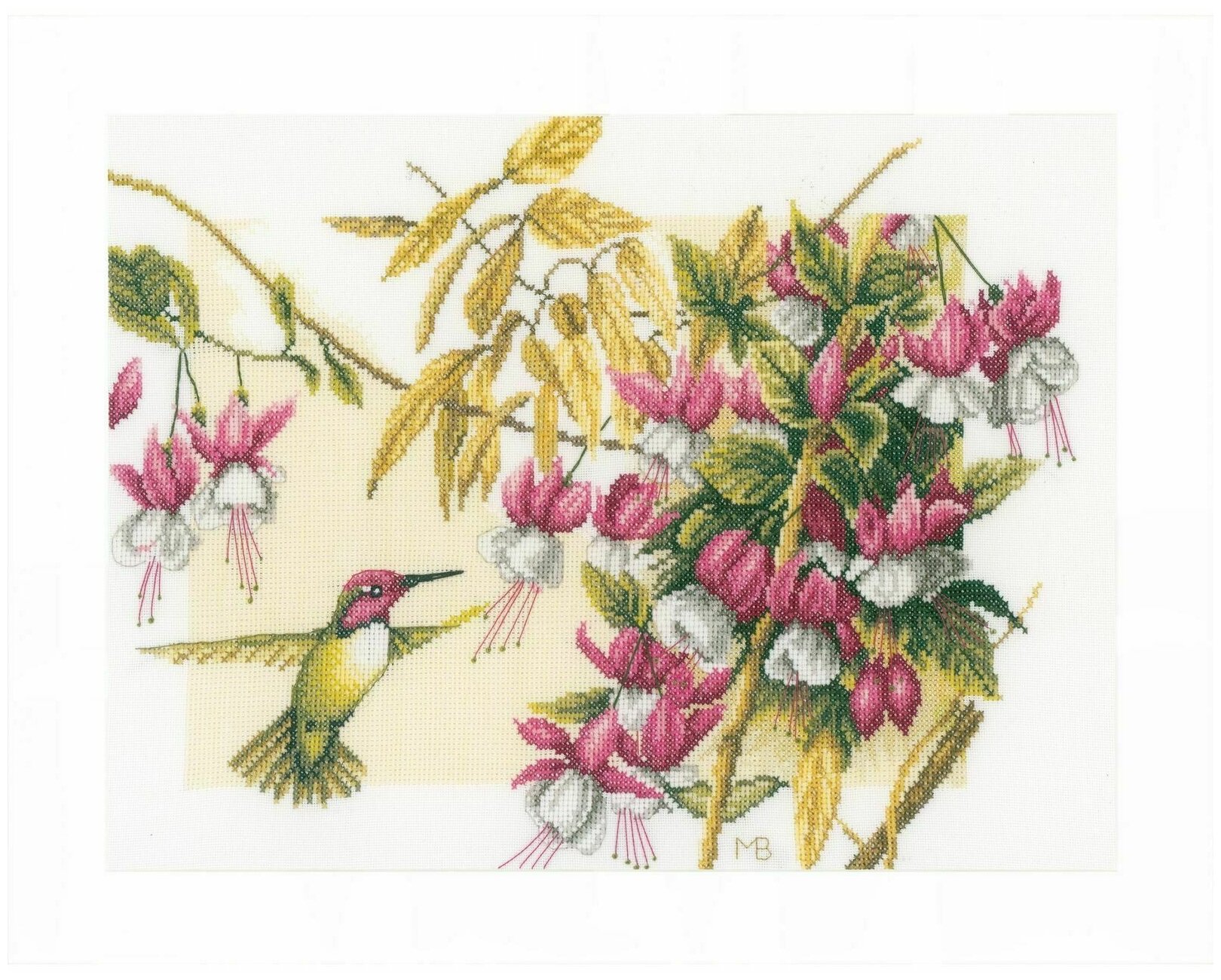 Набор для вышивания Colibri & flowers LANARTE 38 х 30 см LANARTE PN-0165379
