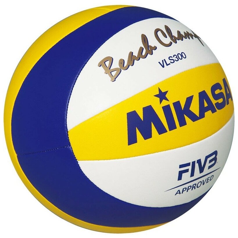 Мяч для пляжного волейбола Mikasa VLS300 Beach Champ, FIVB Appr