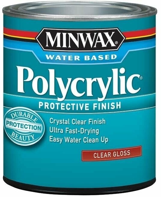 Полиуретановый лак на водной основе Minwax Polycrylic Protective Finish 3,78 л Глянцевый 15555