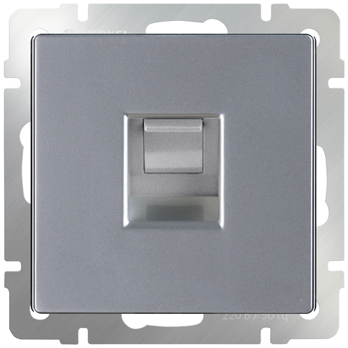 Розетка Werkel WL06-RJ-45 Aluminium