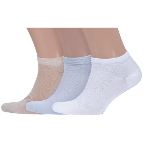 фото Комплект из 3 пар бамбуковых носков grinston socks (pingons) микс 1, размер 27/29 (41-45)