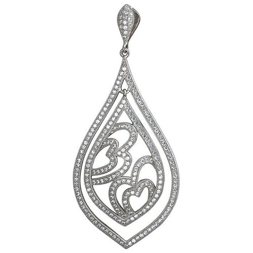 фото Эстет подвеска с фианитами из серебра г16п1552421д