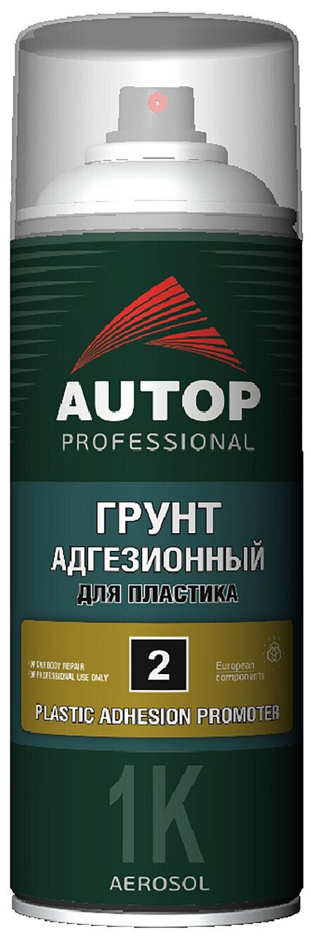 AUTOP Professional, Грунт адгезионный для пластика №2, пигментированный, баллон аэрозоль 520 мл