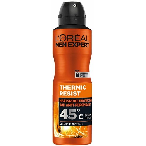 Дезодорант-спрей L'Oral Paris Men Expert Thermic Resist 48H, 150 мл (из Финляндии) дезодорант спрей l oral men expert для мужчин fresh extreme без спирта 48h 250 мл из финляндии