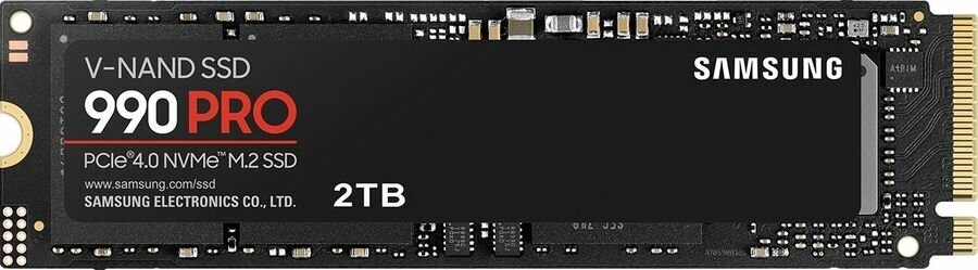 SSD накопитель Samsung 990 Pro MZ-V9P2T0BW 2ТБ, M.2 2280, PCI-E 4.0 x4, NVMe, PCIe