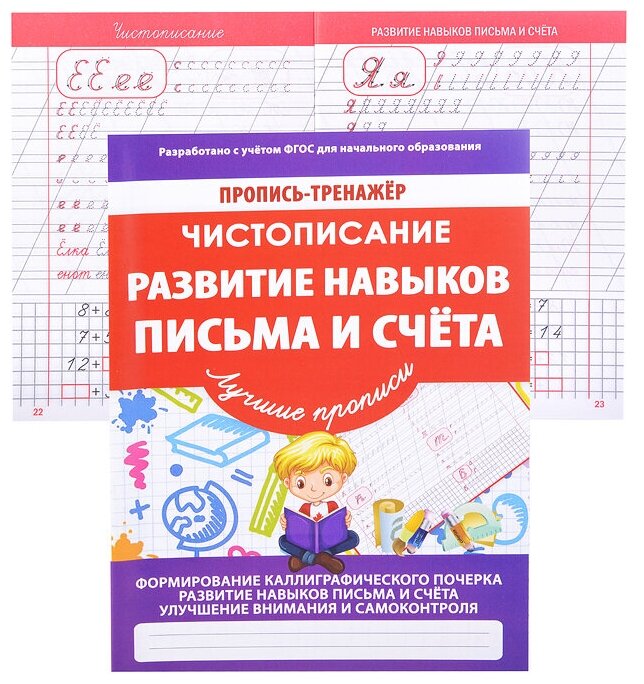 Чистописание. Развитие навыков письма и счета - фото №1