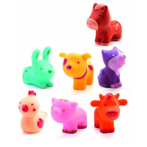 фото Набор животных djeco «на ферме», 7 шт. djeko