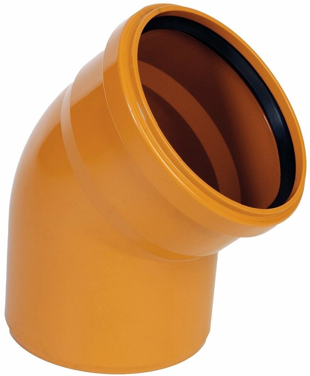 Отвод VALFEX 1шт наружный для канализации D 110 х 45 градусов полипропилен для оранжевых труб, PP-R, ППР, RTP 30102110