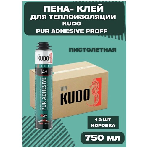 Клей-пена монтажная всесезонная KUDO 750мл 12шт