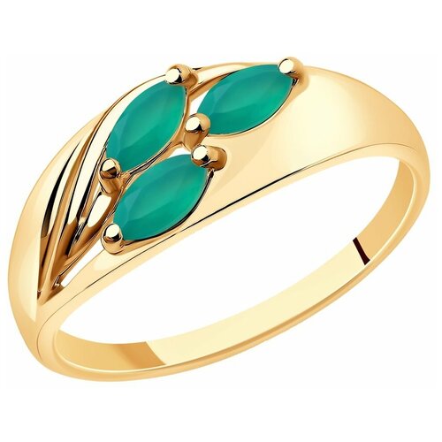 фото Sokolov кольцо из золота с агатами 37716212, размер 17.5