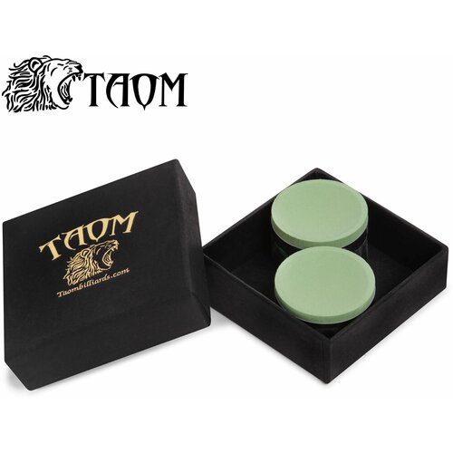 Мел для бильярда Taom V10 Chalk Green в коробке, 2 шт.