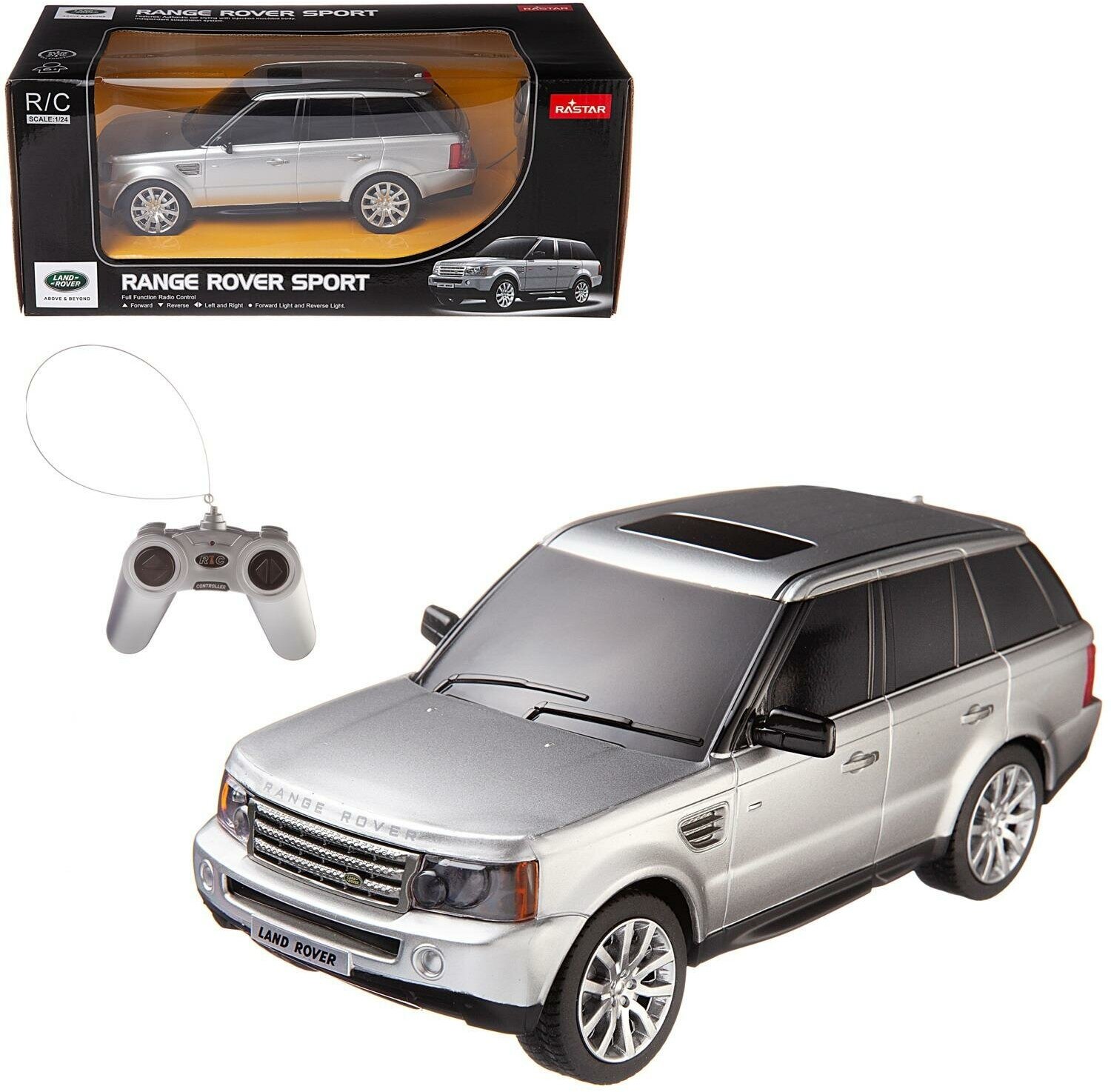 Машина р у 1:24 Range Rover Sport 20см серебряный 2.4G 30300S