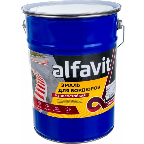 Износостойкая эмаль для бордюров KRAFOR 211803 alfavit для бордюров