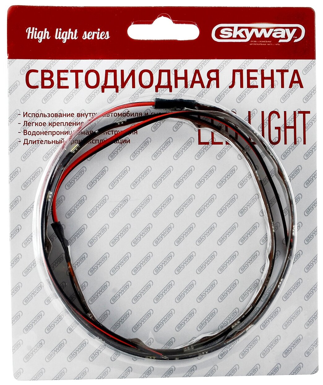 Лента светодиодная для авто 12V 60см 24 SMD диодов Белая SKYWAY, S03201004 - фотография № 2