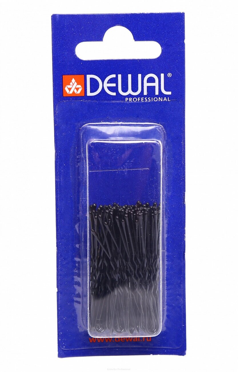 Dewal Шпильки черные, волна 45 мм, 60 шт (Dewal, ) - фото №2