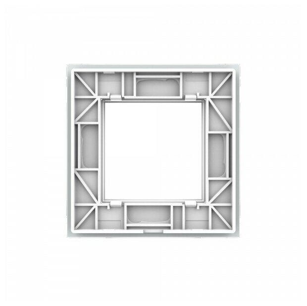 LIVOLO Рамка для розетки 1 пост, цвет белый, стекло BB-C7-SR-11