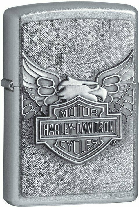 Зажигалка ZIPPO Harley-Davidson®, с покрытием Street Chrome™, латунь/сталь, серебристая, 38x13x57 мм