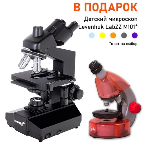 Микроскоп Levenhuk 870T, тринокулярный + Детский микроскоп Levenhuk LabZZ M101