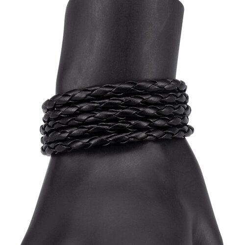 Браслет OTOKODESIGN, размер 20 см, черный браслет кожаный натуральная кожа магнитный замок черный 54906
