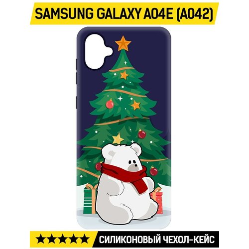 Чехол-накладка Krutoff Soft Case Медвежонок для Samsung Galaxy A04e (A042) черный чехол накладка krutoff soft case предсказание для samsung galaxy a04e a042 черный