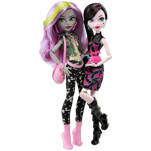 Куклы Дракулаура и Моаника Monster High чудовищные соперники