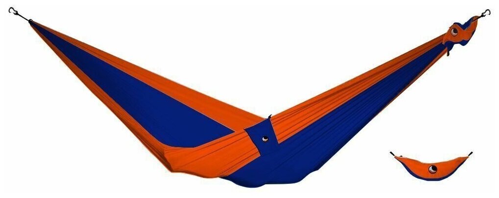 Гигантский гамак (8х4,5м) Ticket to the Moon Mammock Hammock Royal Blue / Orange - фотография № 11