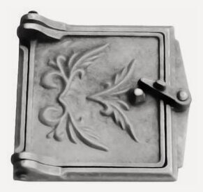 Изображение товара Дверка для печи поддувальная чугун литье ДП-1 150х160 мм 2,1 кг