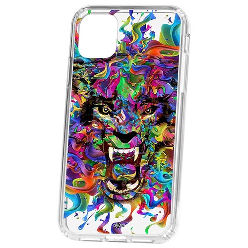фото Чехол на айфон 11 kruche print colored beast кruче